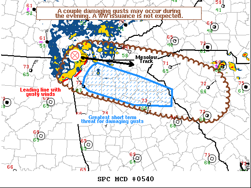 Mesoscale Discussion 540