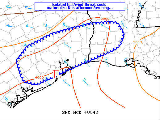 Mesoscale Discussion 543