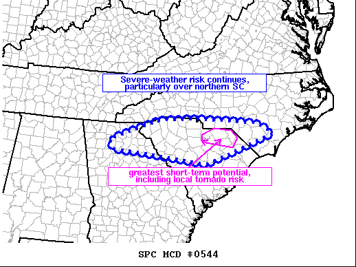 Mesoscale Discussion 544