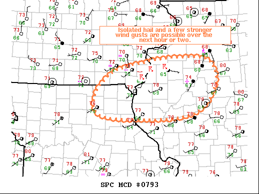 Mesoscale Discussion 793