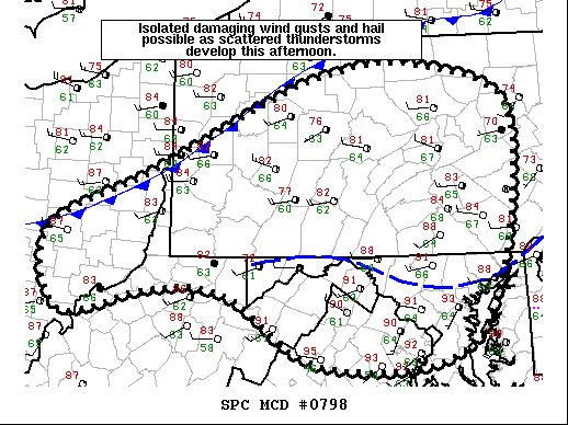 Mesoscale Discussion 798