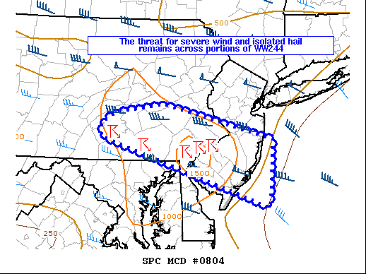 Mesoscale Discussion 804