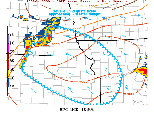 Mesoscale Discussion 806