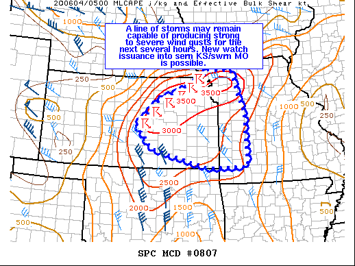 Mesoscale Discussion 807