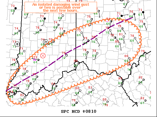 Mesoscale Discussion 810