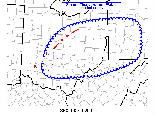 Mesoscale Discussion 811