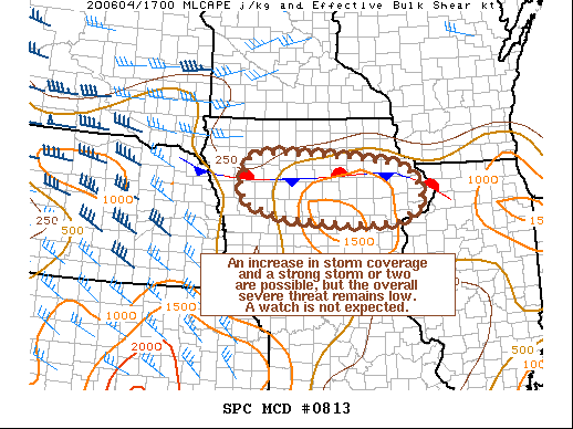 Mesoscale Discussion 813