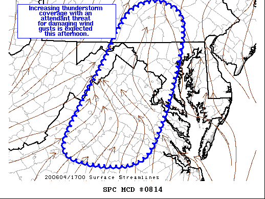 Mesoscale Discussion 814
