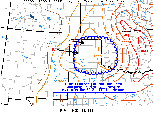 Mesoscale Discussion 816