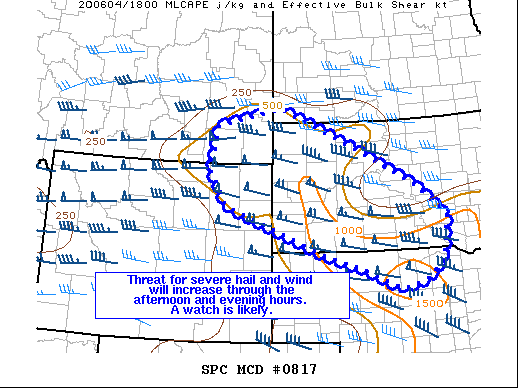 Mesoscale Discussion 817
