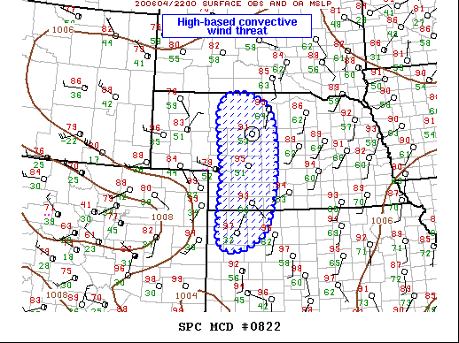 Mesoscale Discussion 822