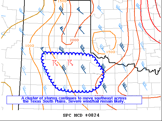 Mesoscale Discussion 824