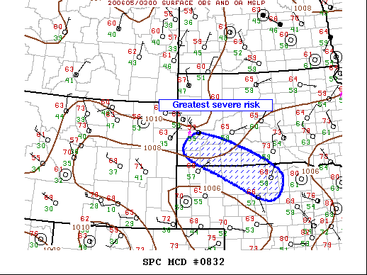Mesoscale Discussion 832