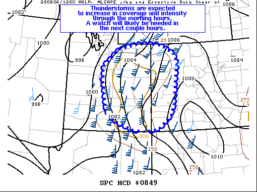 Mesoscale Discussion 849