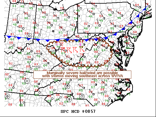Mesoscale Discussion 857