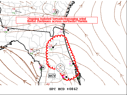 Mesoscale Discussion 862
