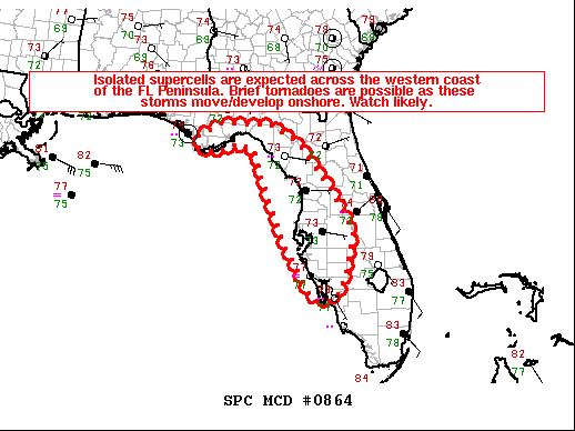 Mesoscale Discussion 864