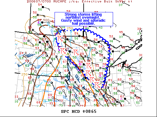 Mesoscale Discussion 865
