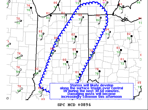 Mesoscale Discussion 896
