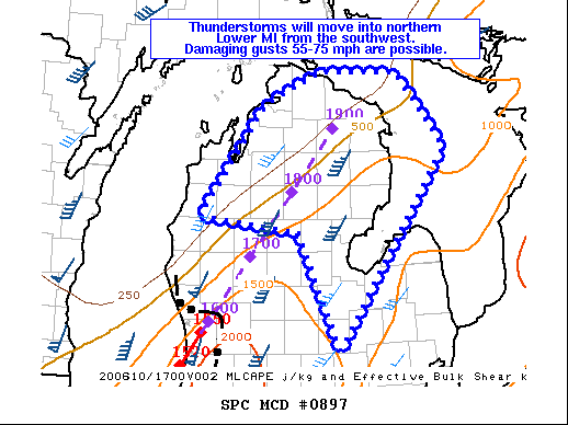 Mesoscale Discussion 897