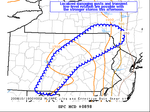 Mesoscale Discussion 898