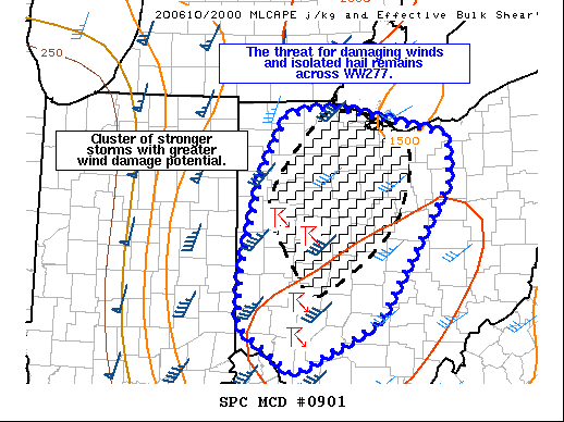 Mesoscale Discussion 901