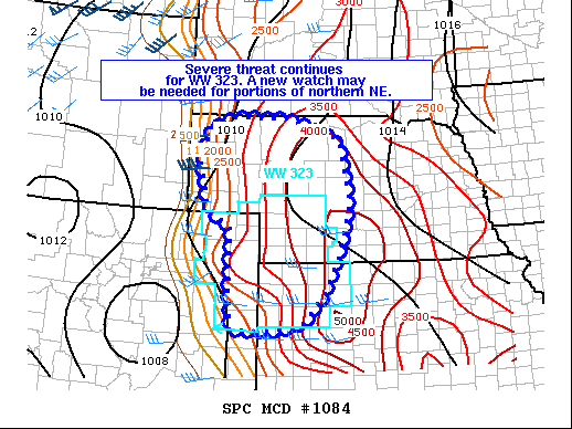 Mesoscale Discussion 1084