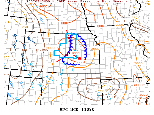 Mesoscale Discussion 1090