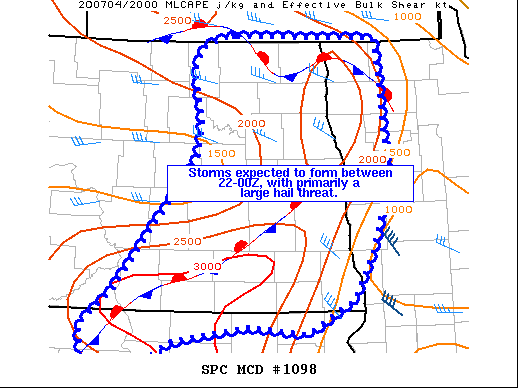 Mesoscale Discussion 1098