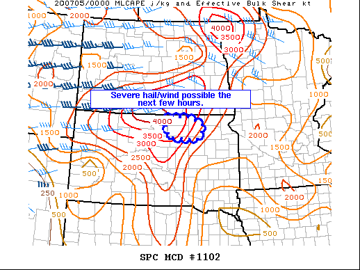 Mesoscale Discussion 1102