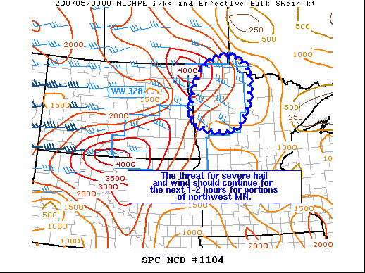 Mesoscale Discussion 1104