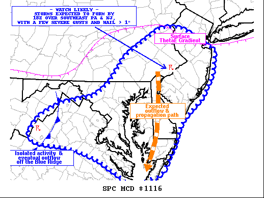 Mesoscale Discussion 1116