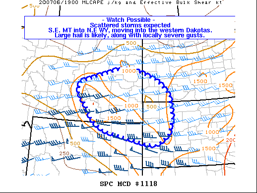 Mesoscale Discussion 1118