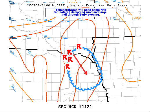 Mesoscale Discussion 1121