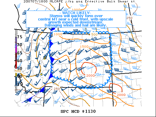 Mesoscale Discussion 1130