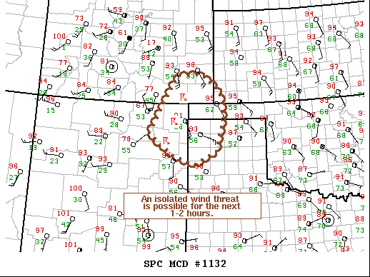 Mesoscale Discussion 1132