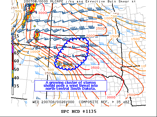 Mesoscale Discussion 1135