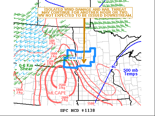 Mesoscale Discussion 1138