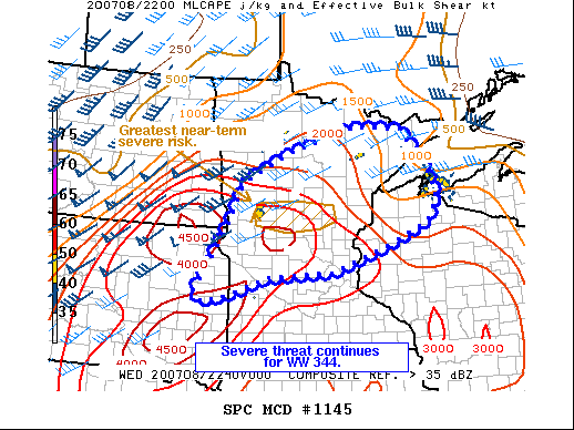Mesoscale Discussion 1145