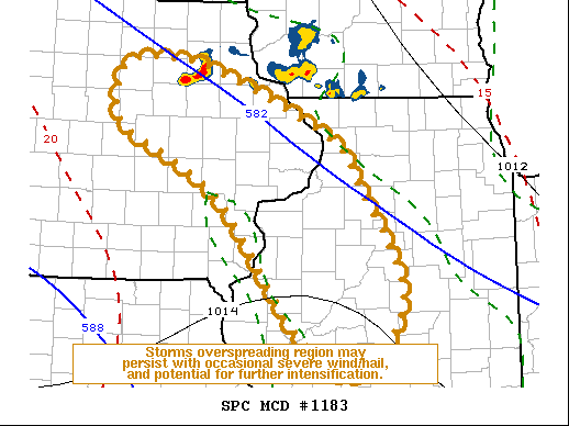 Mesoscale Discussion 1183
