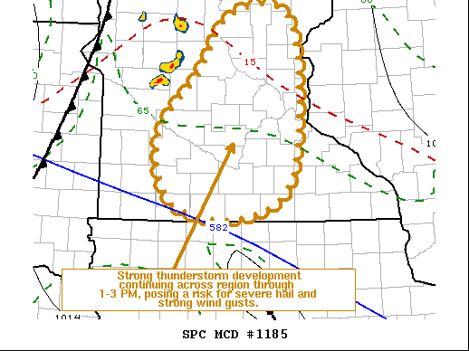 Mesoscale Discussion 1185
