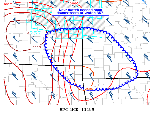 Mesoscale Discussion 1189