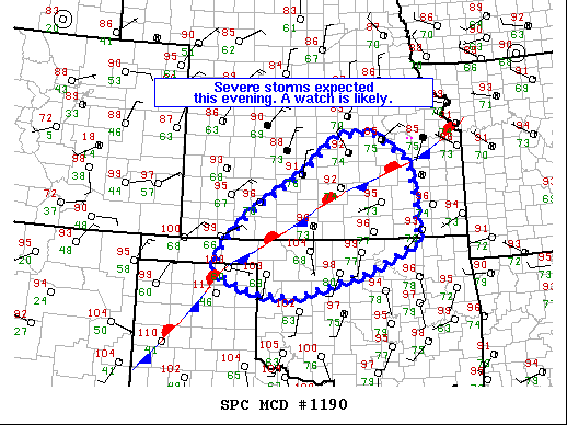 Mesoscale Discussion 1190