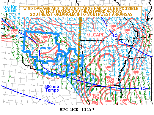 Mesoscale Discussion 1197
