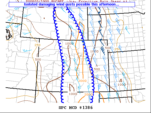 Mesoscale Discussion 1386