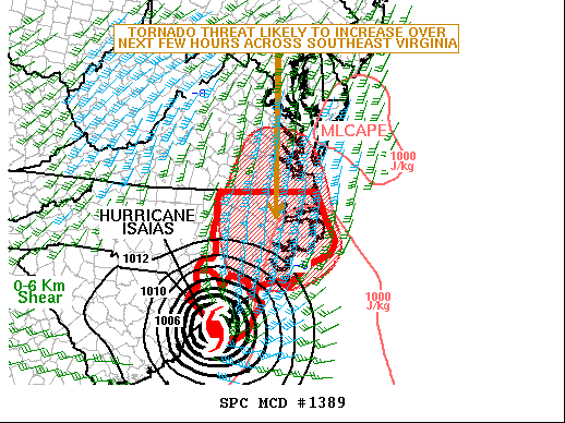 Mesoscale Discussion 1389