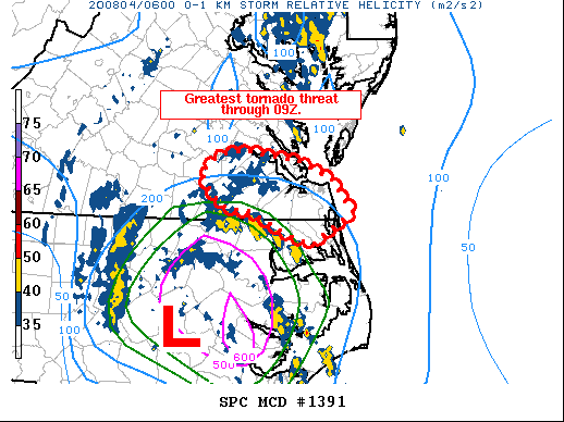 Mesoscale Discussion 1391