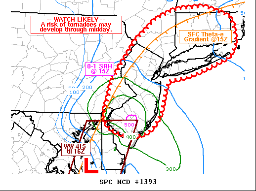 Mesoscale Discussion 1393