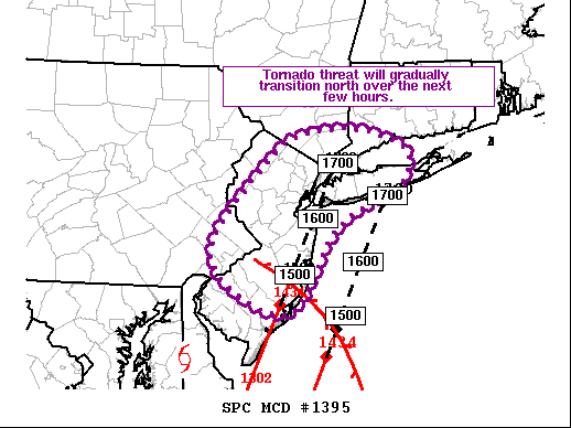 Mesoscale Discussion 1395