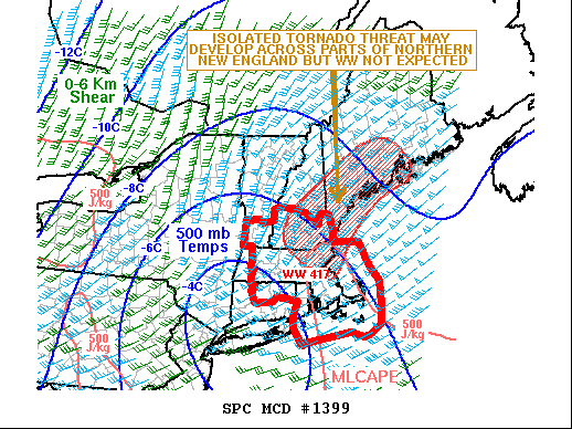 Mesoscale Discussion 1399